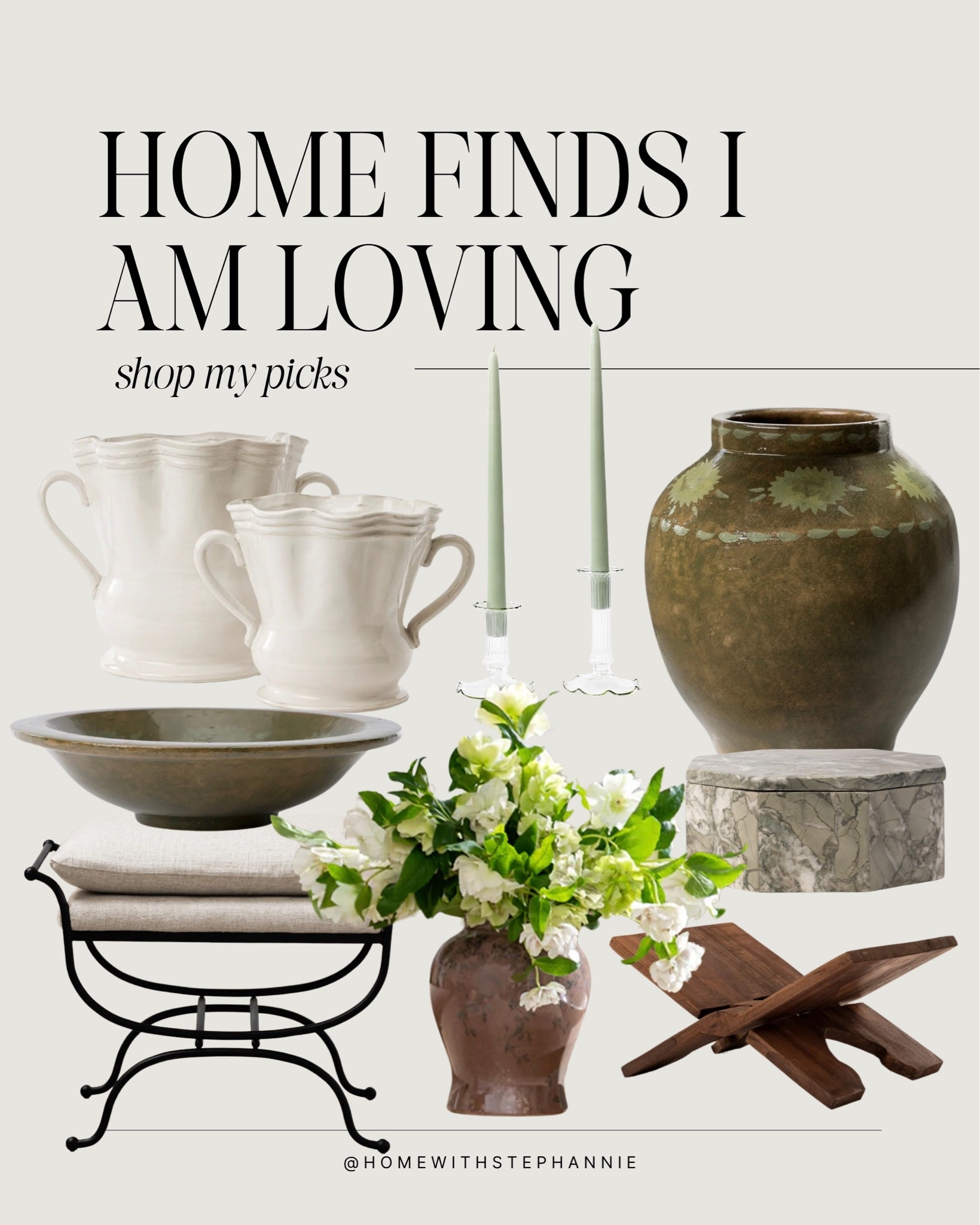 home finds I am loving 

@mcgeeandco 

#mcgeeandco #homedecor #vase #stool #vase
