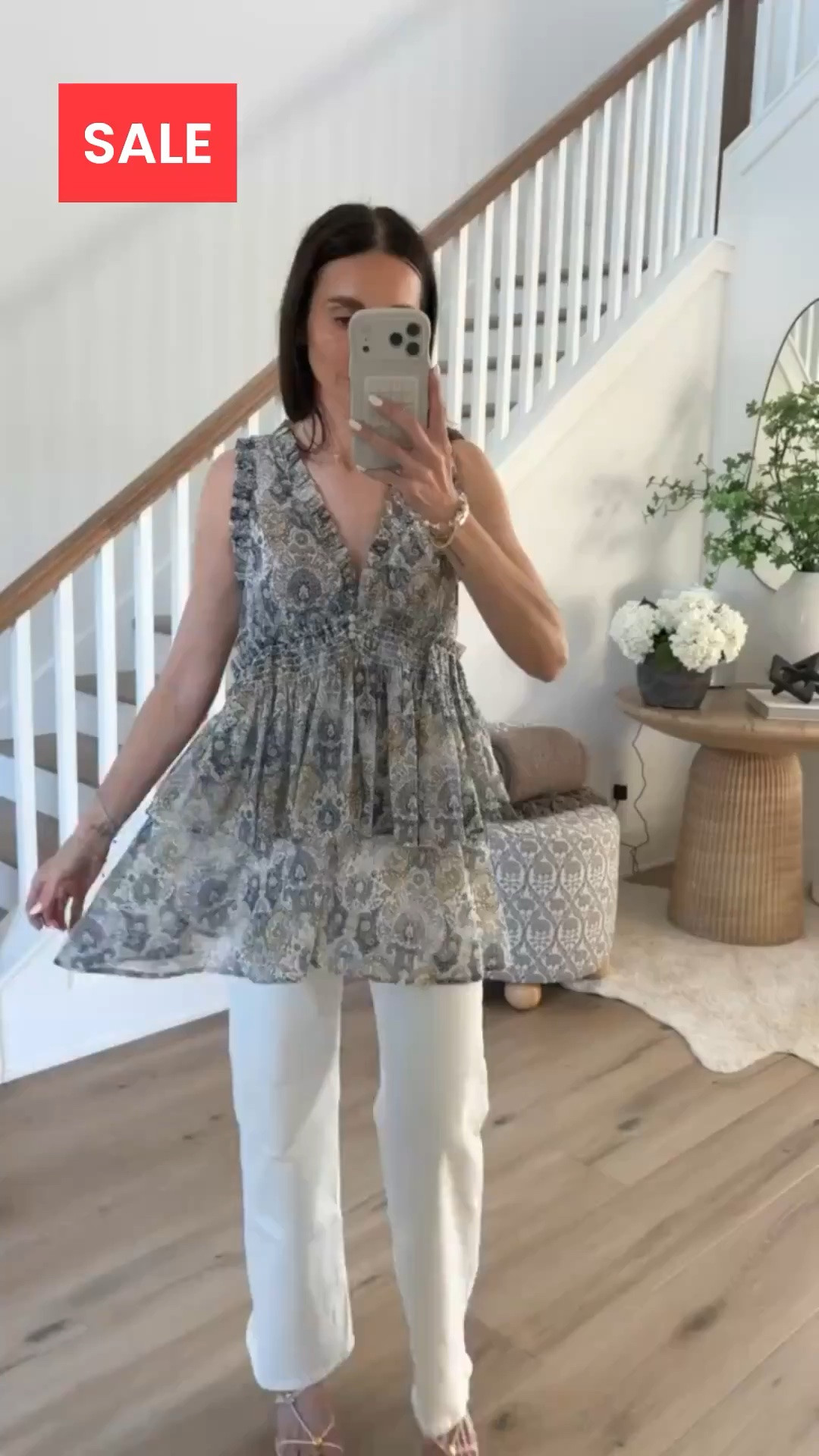 Flowy top on sale.

#LTKSaleAlert #LTKOver40