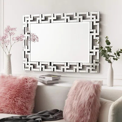 Adalya Wall Mirror Rectangular Art Style Decorative Mirror for Living Room Bedroom Entryway Horizontal Vertical | Wayfair North America
