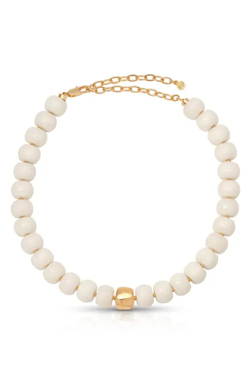 Ettika Power Bead Statement Necklace in Bone at Nordstrom | Nordstrom