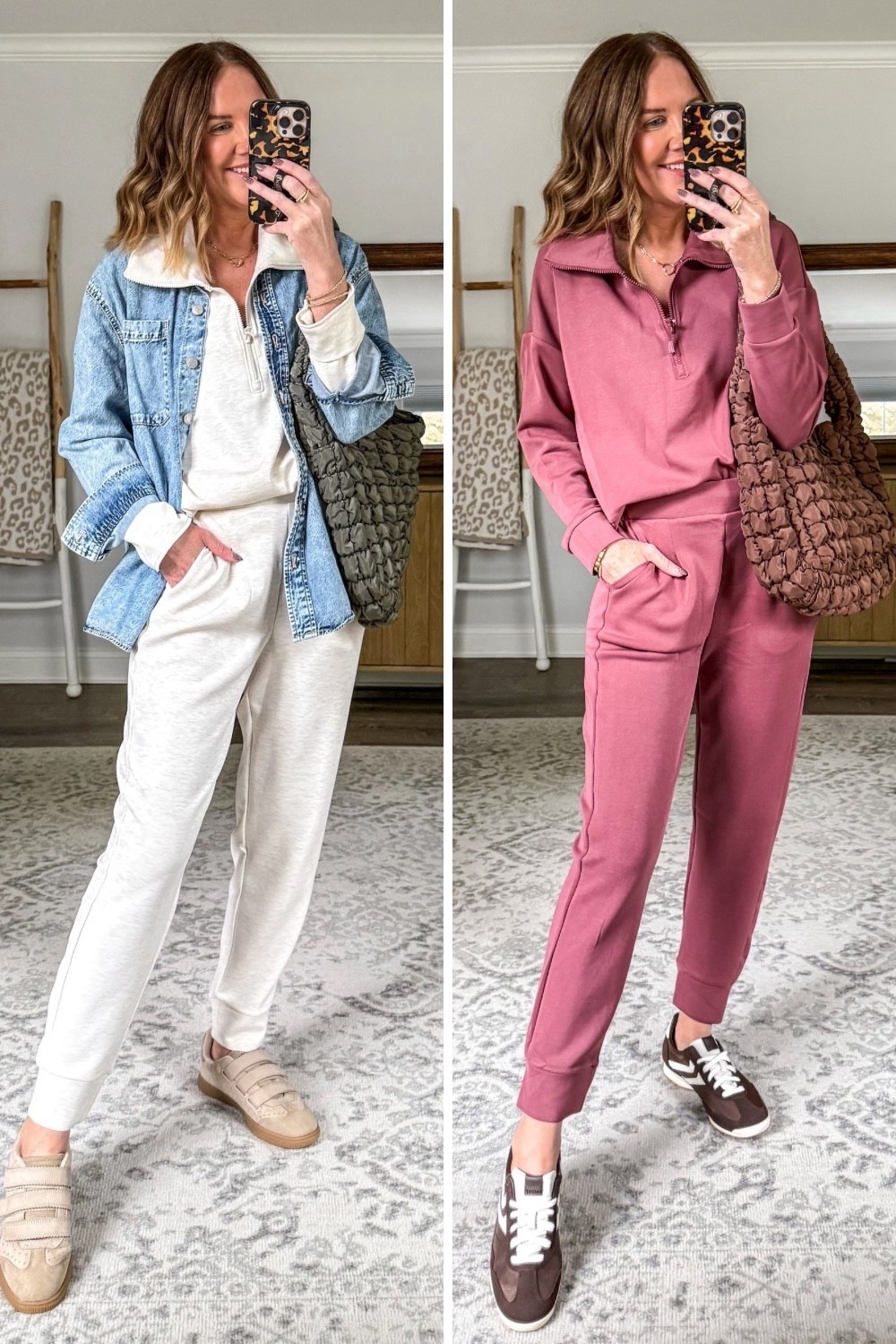 Luxe and $18? #walmartpartner These sets feel like they cost $150 but the pieces are under $20! The fabric has a cloud like softness and all the details feel and look so elevated. 
Perfect for travel, errands, kid sports. Available in 4 beautiful fall colors. 

Travel outfit, errands outfit, school drop off outfit, mom ootd, mom style, matching set, comfy style, casual fall outfit idea, sports mom #walmartfashion @Walmart


#LTKSeasonal #LTKActive #LTKOver40