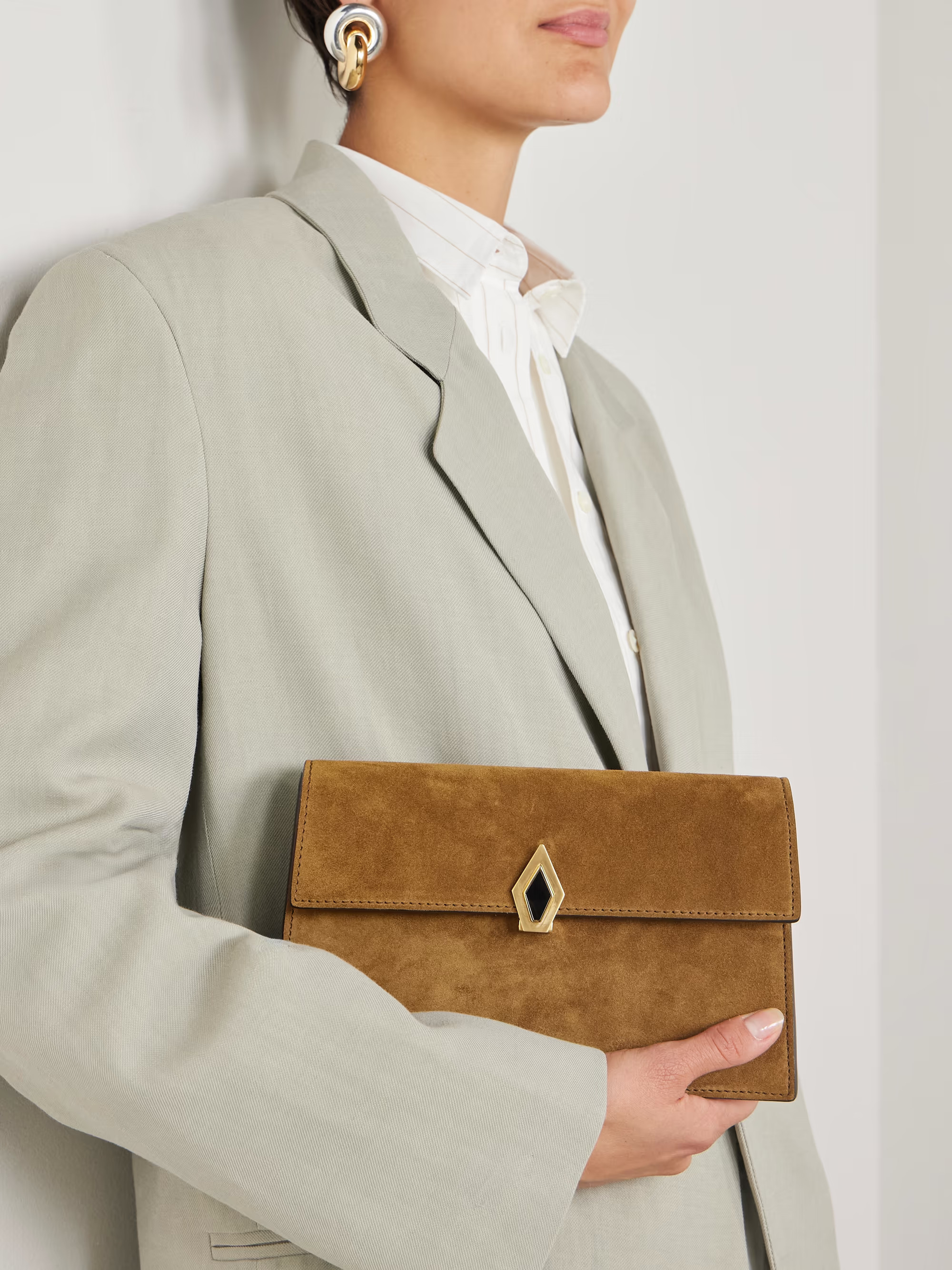 Parallel 22 small suede shoulder bag | NET-A-PORTER (US)