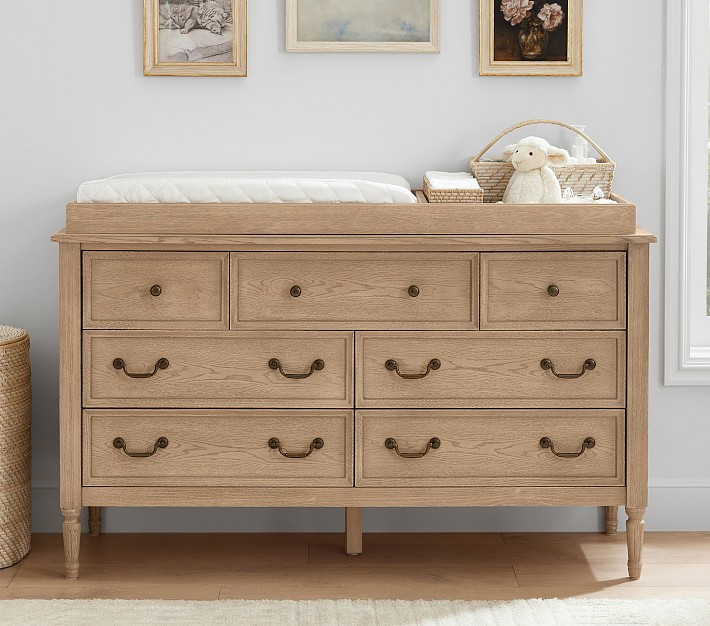 Blythe 7-Drawer Dresser &amp; Topper Set (56w x 19d") | Pottery Barn Kids