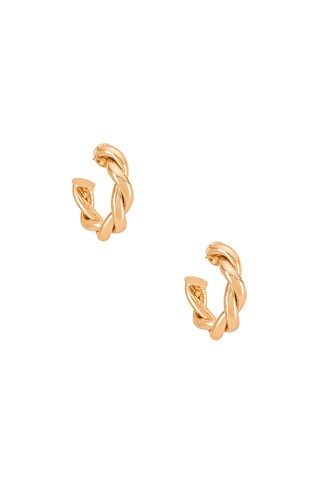 Amber Sceats Twist Hoop Earring in Gold from Revolve.com | Revolve Clothing (Global)