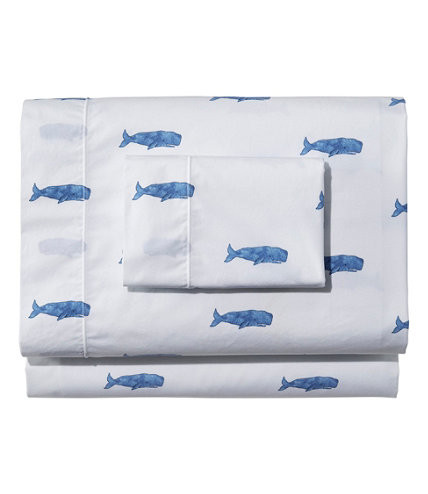 Sara Fitz™ Whale Percale Sheet Collection | L.L. Bean