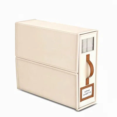 Queen Linen Foldable Bed Sheet Storage Cube | Wayfair North America