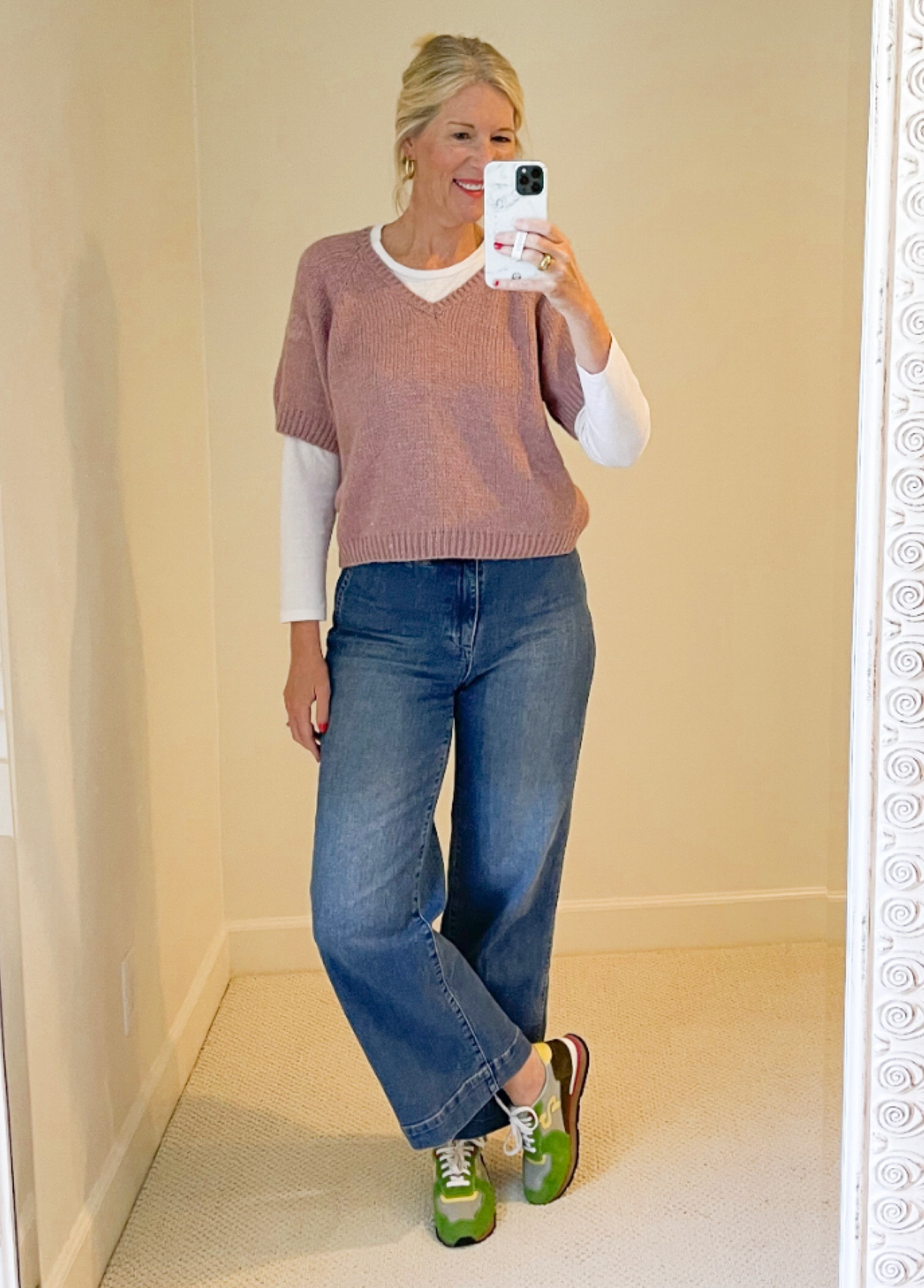 Fall, but make it colorful. 💜🤍💙🤎

#LTKstyletip #LTKunder100 #LTKSeasonal