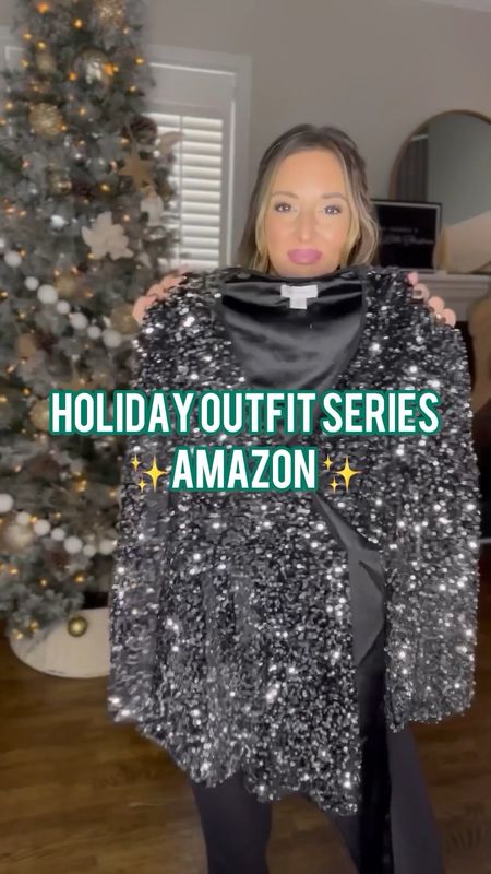 Amazon sequin romper holiday outfit idea perfect for a Holiday night out or New Year’s Eve! This romper comes in 4 colorways and size range XS-XXL I am wearing my true to size small. My boots are perfect to wear for the holiday season and throughout winter wearing a size 9 (sized up a half). And I’ve been LOVING these Walmart stocking. 2 pack for under $10. 



#LTKparties #LTKHoliday #LTKSeasonal