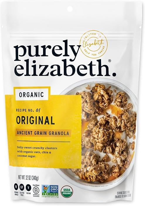 Purely Elizabeth, Organic Original, Ancient Grain Granola, Gluten-Free, Non-GMO (12oz Bag) | Amazon (US)