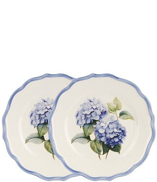 Southern Living Blue Hydrangea Scallop Accent Plates, Set of 2 | Dillard's | Dillard's