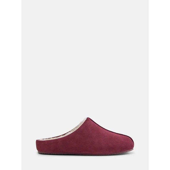 Joyspun Women's Suede Mule Slippers | Walmart (US)