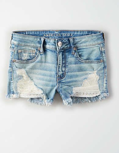 AE Ne(x)t Level Denim Short Short | American Eagle Outfitters (US & CA)