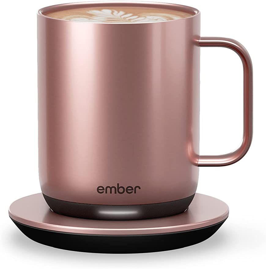 New Ember Temperature Control Smart Mug 2, 10 oz, Rose Gold, 1.5-hr Battery Life - App Controlled... | Amazon (US)