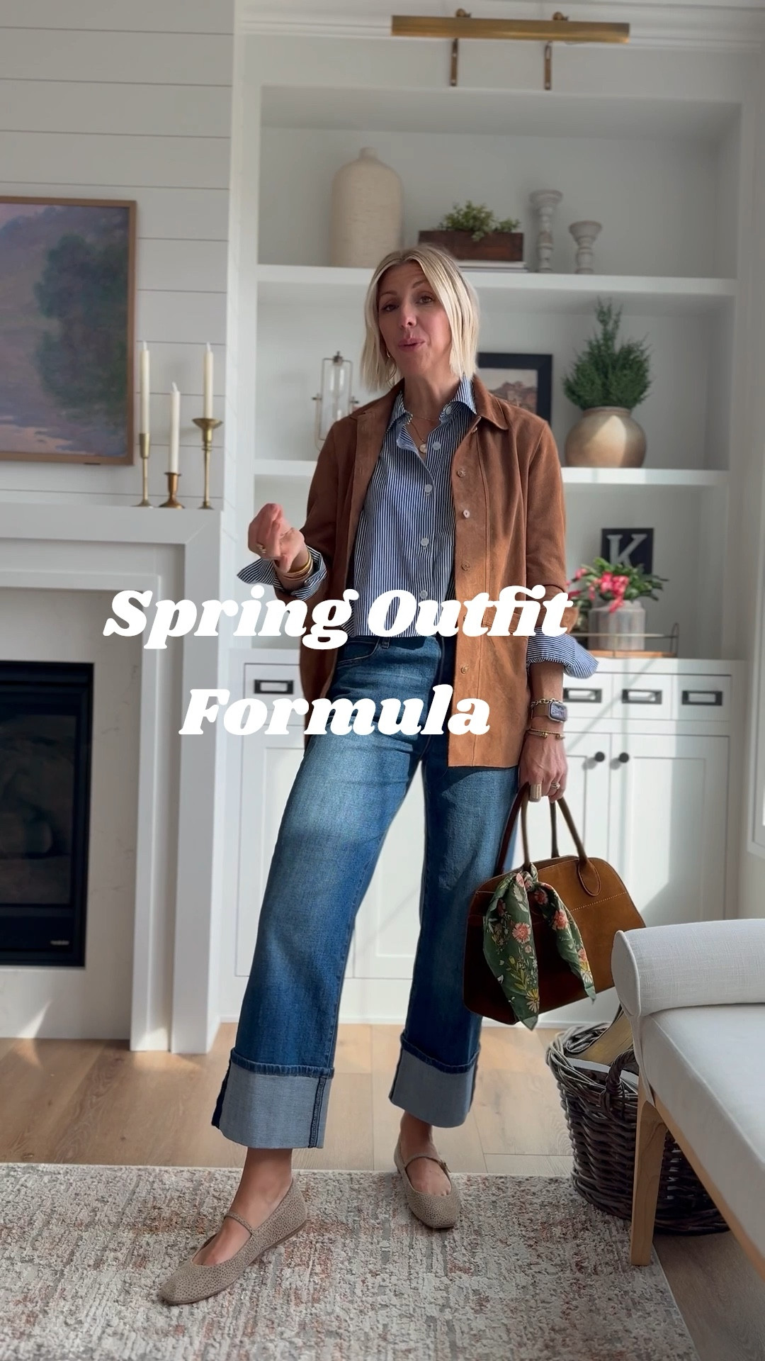 Still stuck in a style rut because you’re afraid to try something new?

If you feel like every pair of jeans in your closet screams 2016… it’s time for a denim refresh.

Enter: the cuffed wide-leg jean.
A silhouette that instantly updates your look without trying too hard.

It works whether you’re petite, curvy, tall—or anywhere in between.
These have great stretch, are a mid-rise & fit true to size. I’m 5’10” & wearing a size 6

#LTKSeasonal #LTKOver40 #LTKStyleTip