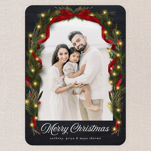 Ribbon Glow Holiday Card | Shutterfly