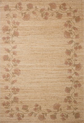 Rue RUE-05 Natural Jute Handwoven Area Rug | Rugs Direct
