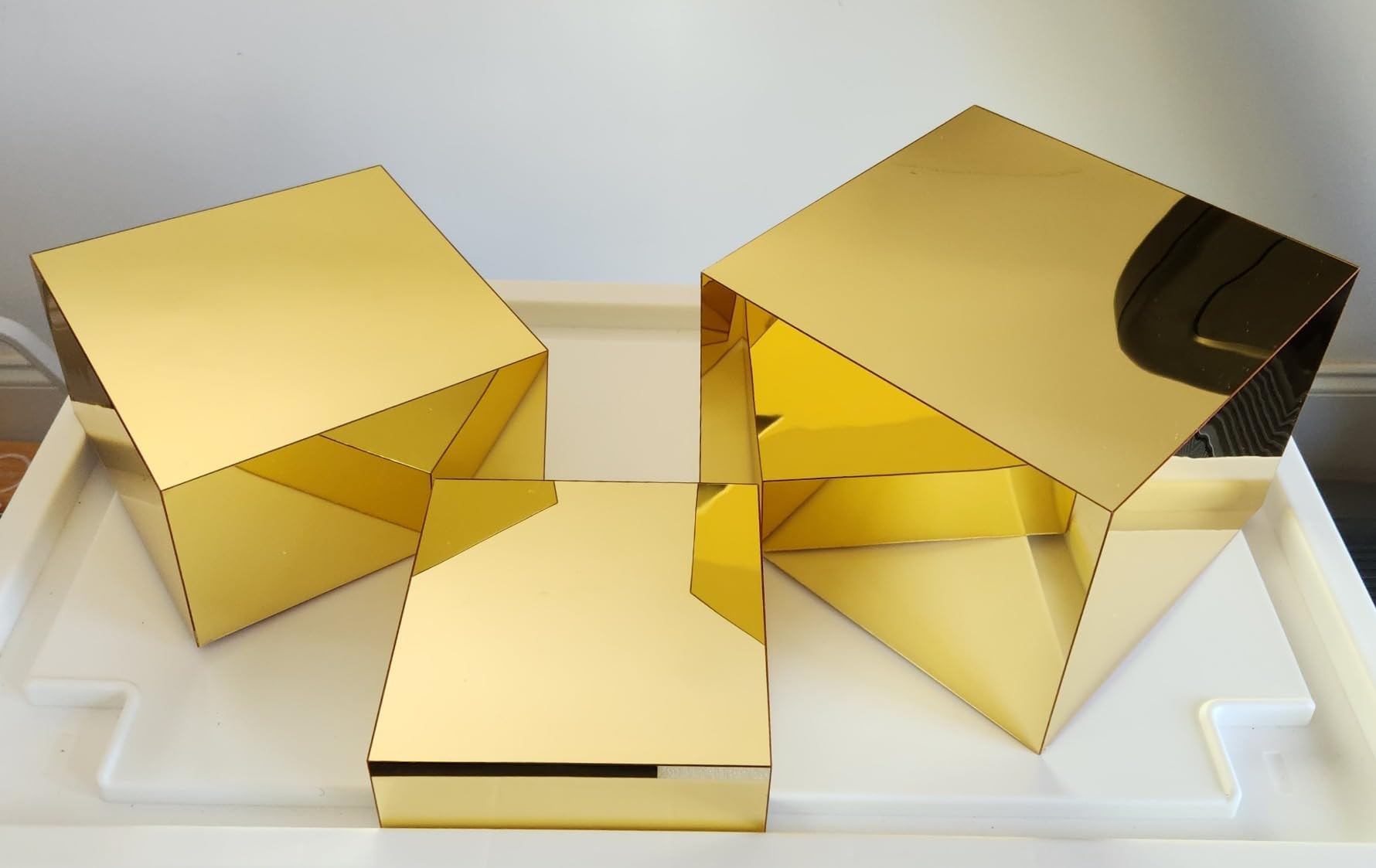 3 Pcs Acrylic Risers for Display, Acrylic Cube Box Nesting Display Risers, Acrylic Food Display R... | Amazon (US)