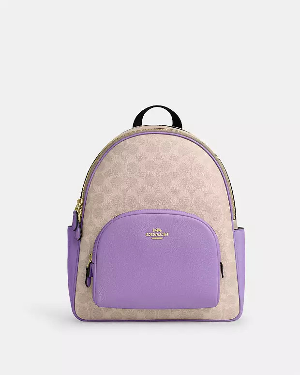 Court Backpack In Signature Canvas | Coach Outlet US