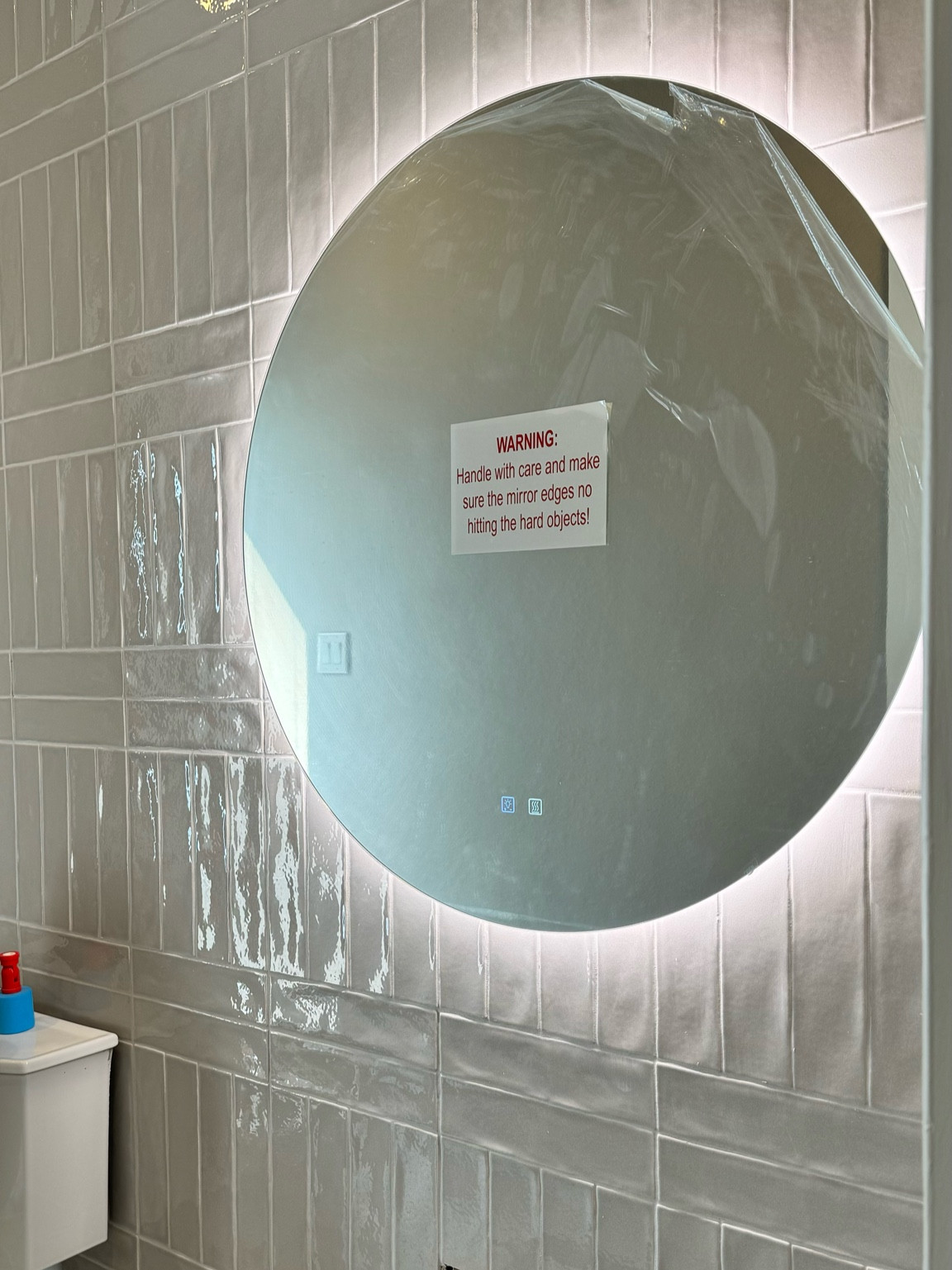 36” backlit mirror- it has 3 color temperature settings and can be plugged in or hardwired! We hardwired ours 😚

#LTKSummerSales #LTKHome #LTKFamily