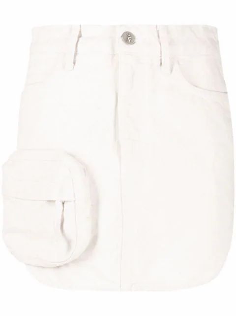 pocket-detail denim skirt | Farfetch (US)