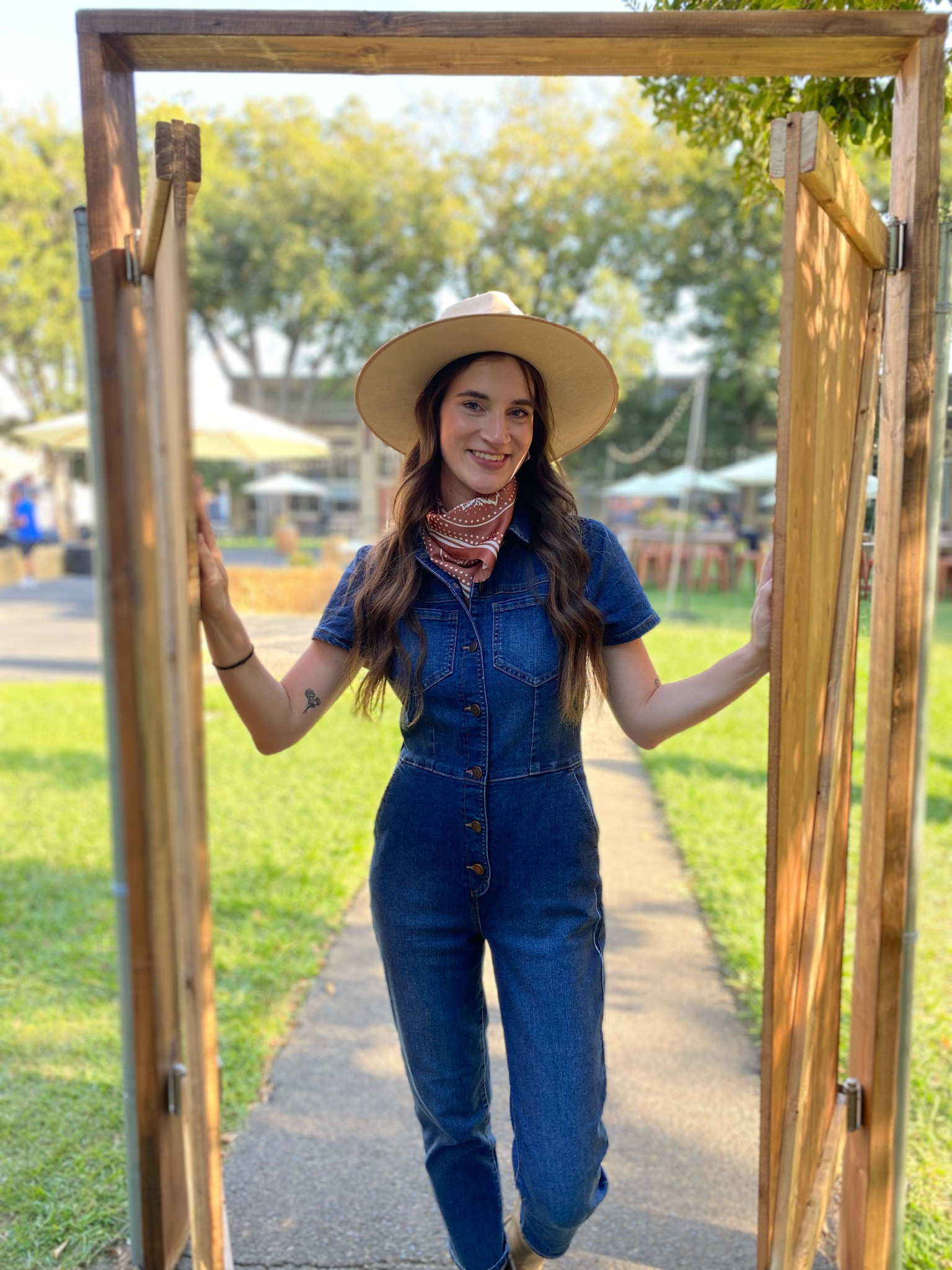 Cowgirl, denim jumpsuit, denim romper, bandana, silk scarf, costume, western party, Wild West, cowboy, rodeo, Jean, Walmart find #cowgirl #rodeo #denimjumpsuit #walmart #halloweencostume #womenscostume

#LTKHalloween #LTKparties #LTKstyletip