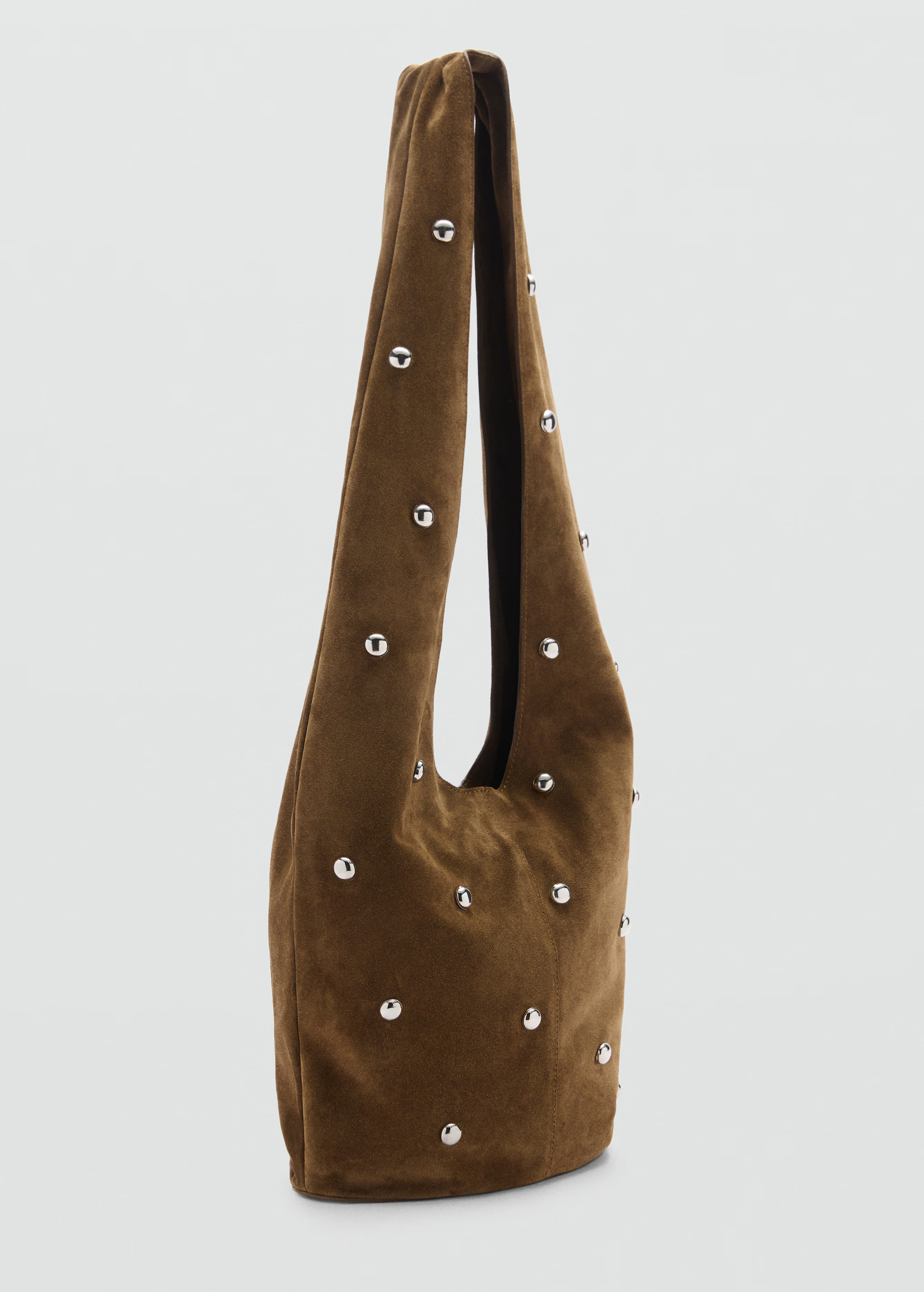 Stud leather bag - Woman | MANGO USA | MANGO (US)