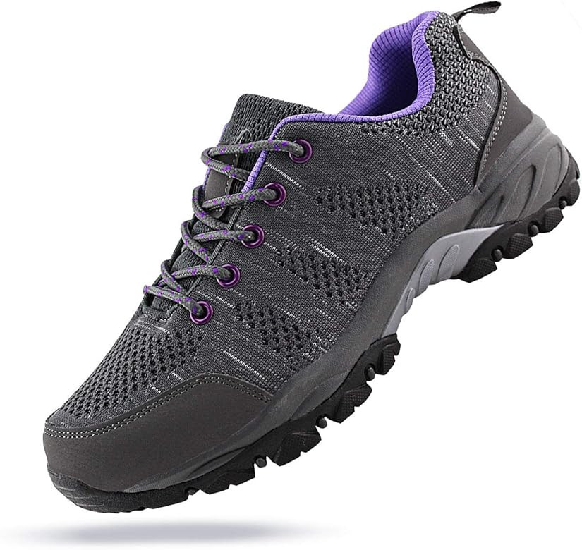 Jabasic Women Hiking Shoes Breathable Knit Athletic Outdoor Sneakers | Amazon (US)