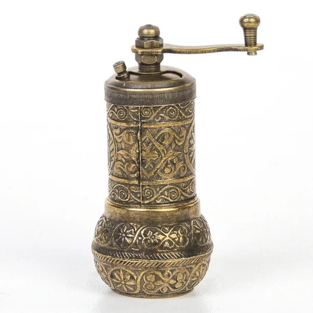 Jairestone Turkish Handmade Grinder, Spice Grinder, Salt Grinder, Pepper Mill (Gold) | Walmart (US)