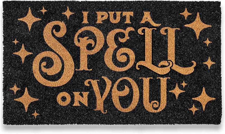 I Put a Spell on You Welcome Mat 30x17 Inch, Hocus Pocus Doormat Coir Fall | Amazon (US)