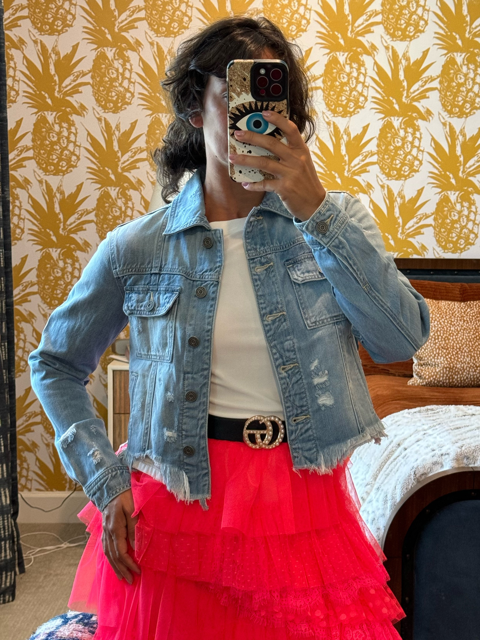 Your must have denim jacket for Fall, cropped, light wash and frayed at the bottom. So soft and comfortable! I’m wearing a size small. 💕

#LTKStyleTip #LTKOver40 #LTKBacktoSchool