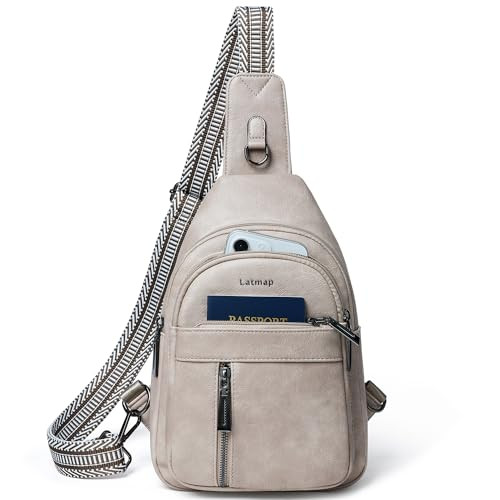 Amazon.com | LATMAP 7L Sling Bag For Women Men Backpack Fanny Pack Crossbody Chest Travel Shoulde... | Amazon (US)
