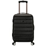 Rockland Melbourne Hardside Expandable Spinner Wheel Luggage, Black, Carry-On 20-Inch | Amazon (US)
