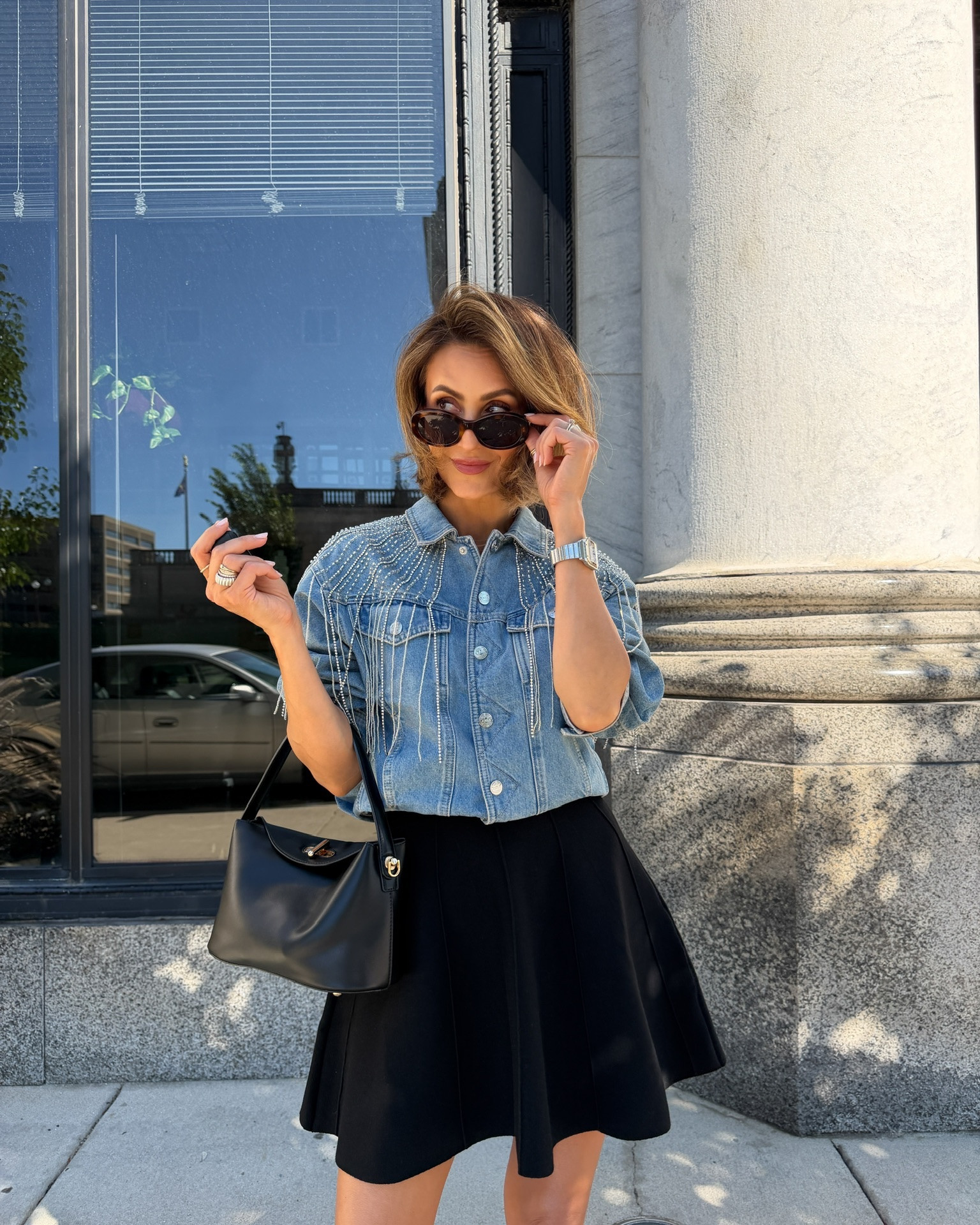 The ultra versatile mini! Wear it dressed up with heels, for date night, errands with cute sneaks, the sky is the limit!

#LTKdayinmylife #LTKSeasonal #LTKOver40