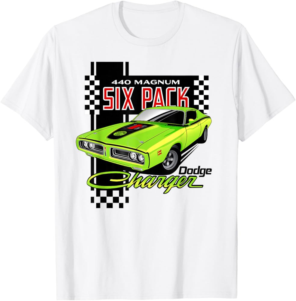 Dodge Charger 440 Magnum Six Pack T-Shirt | Amazon (US)