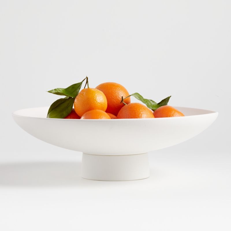 Sailor White Footed Bowl | Crate and Barrel | Crate & Barrel