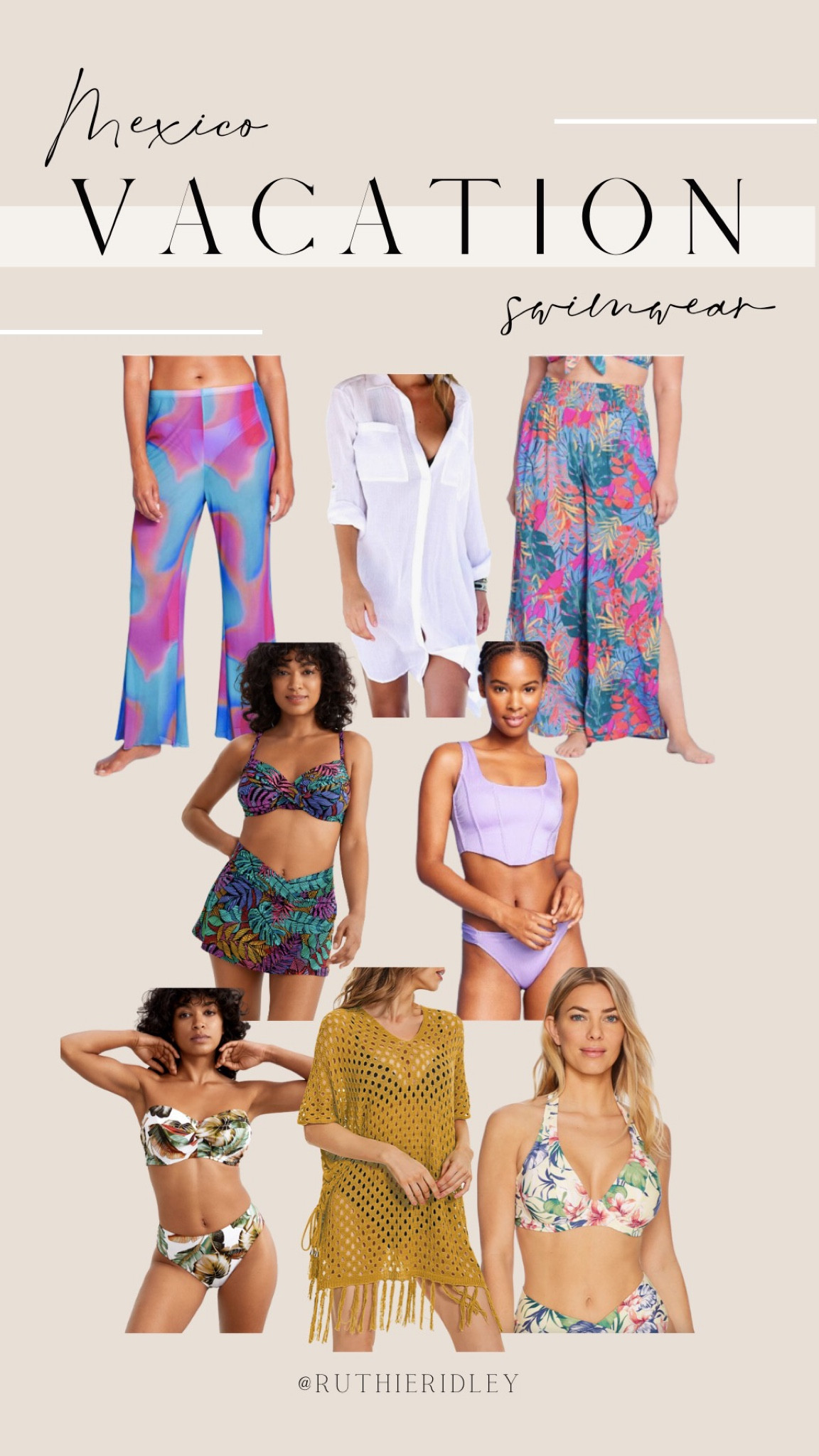 What I packed for Mexico: swimwear edition!! Target, bare necessities, bikinis, cover ups, vacation, resort wear 

#LTKswim #LTKtravel #LTKstyletip