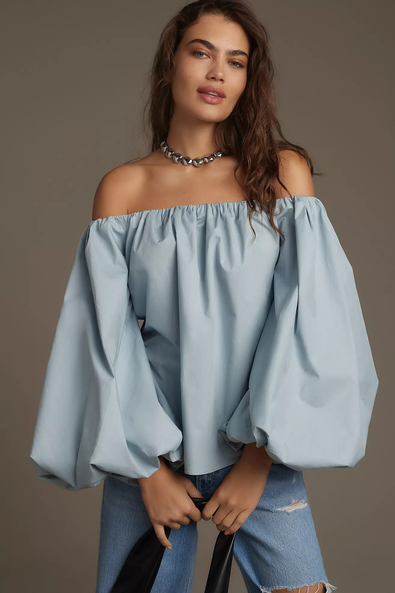 Mare Mare x Anthropologie Off-The-Shoulder Puff-Sleeve Top | Anthropologie (US)