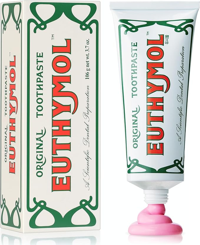 EUTHYMOL Original Pink Toothpaste (3.7fl oz/Pack of 1) - Fluoride-Free Toothpaste for Sensitive T... | Amazon (US)