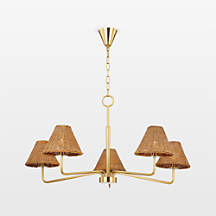 Lindos Brass Chandelier | Crate & Barrel | Crate & Barrel