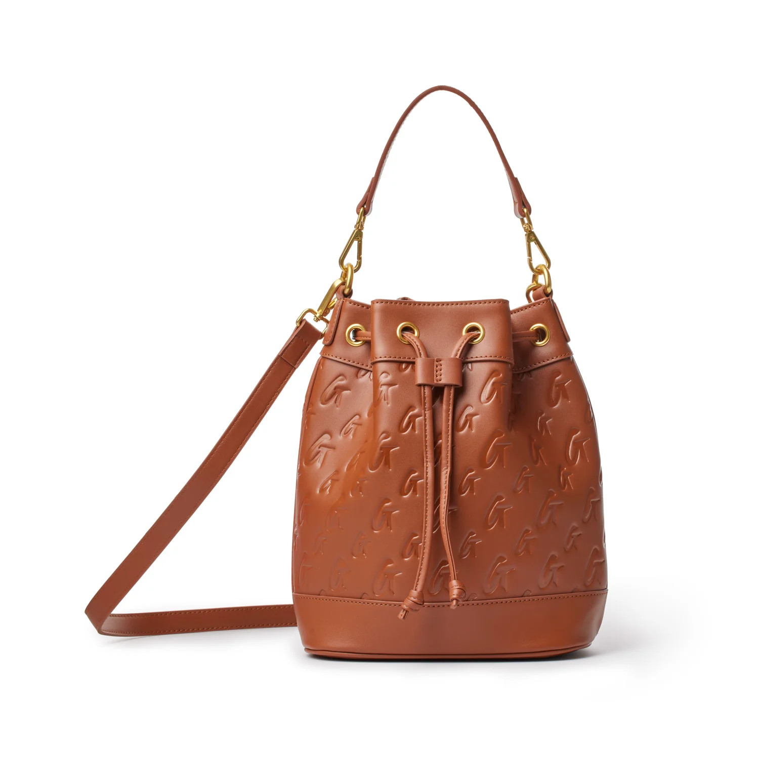 MONOGRAM MEDIUM BUCKET BAG BROWN | Glam-Aholic Lifestyle