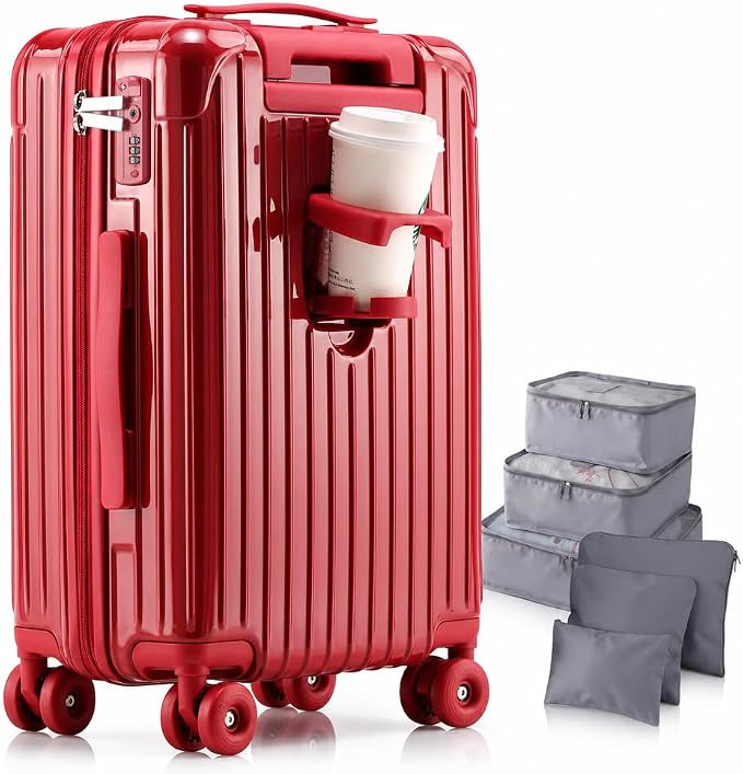 20" PC Hardshell Carry On Luggage, Lightweight Suitcase for Women | Lightweight PC hard shell car... | Amazon (US)