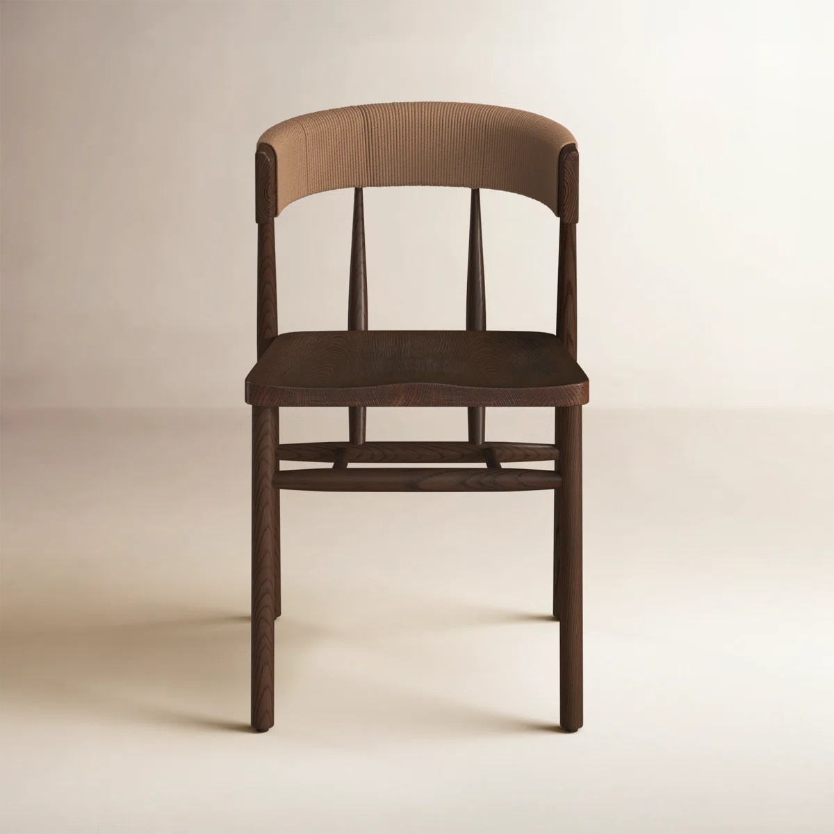 A solid oak dining chair defined by tapered legs and framing gives an updated look to the classic... | Wayfair North America