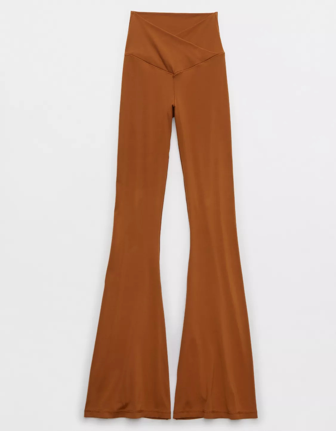 OFFLINE By Aerie Real Me High Waisted Crossover Flare Legging | American Eagle Outfitters (US & CA)