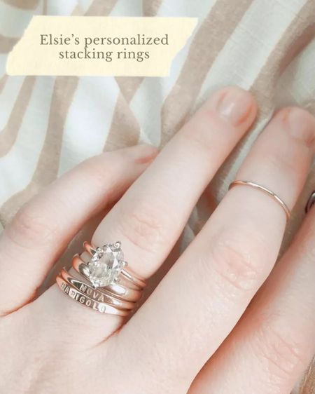 Elsie’s personalized stacking rings ✨

#LTKstyletip #LTKFind