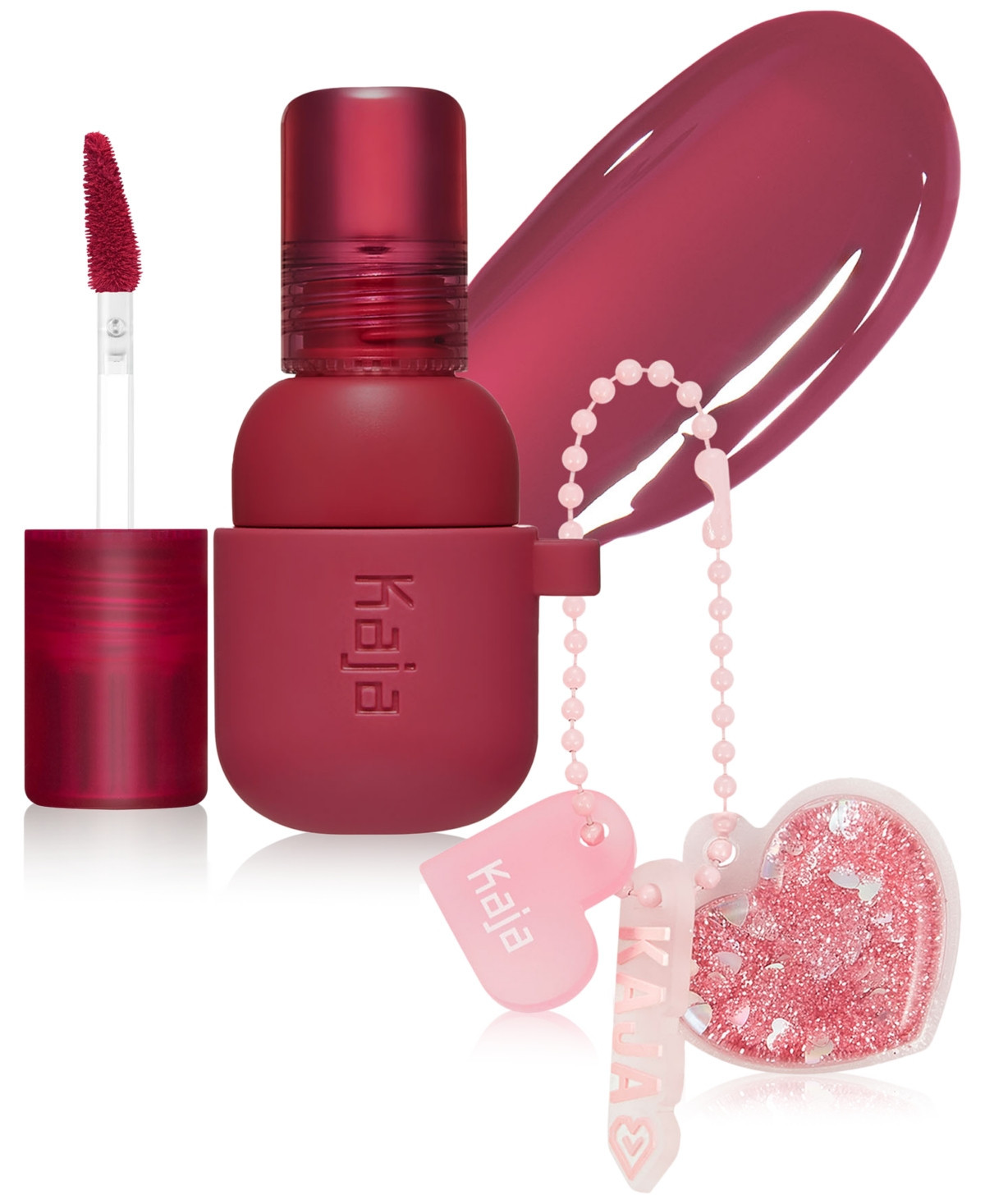 Kaja Jelly Charm Glazed Lip Stain & Blush With Keychain, 0.17 oz. - Squeeze Guava | Macy's