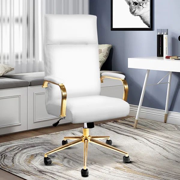 Floriana Faux Leather Office Chair | Wayfair North America
