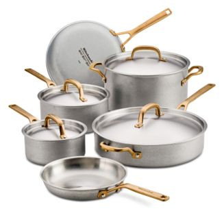 Stonewash 10-Piece Stainless Steel 5-Ply Clad Cookware Set | Bloomingdale's (US)