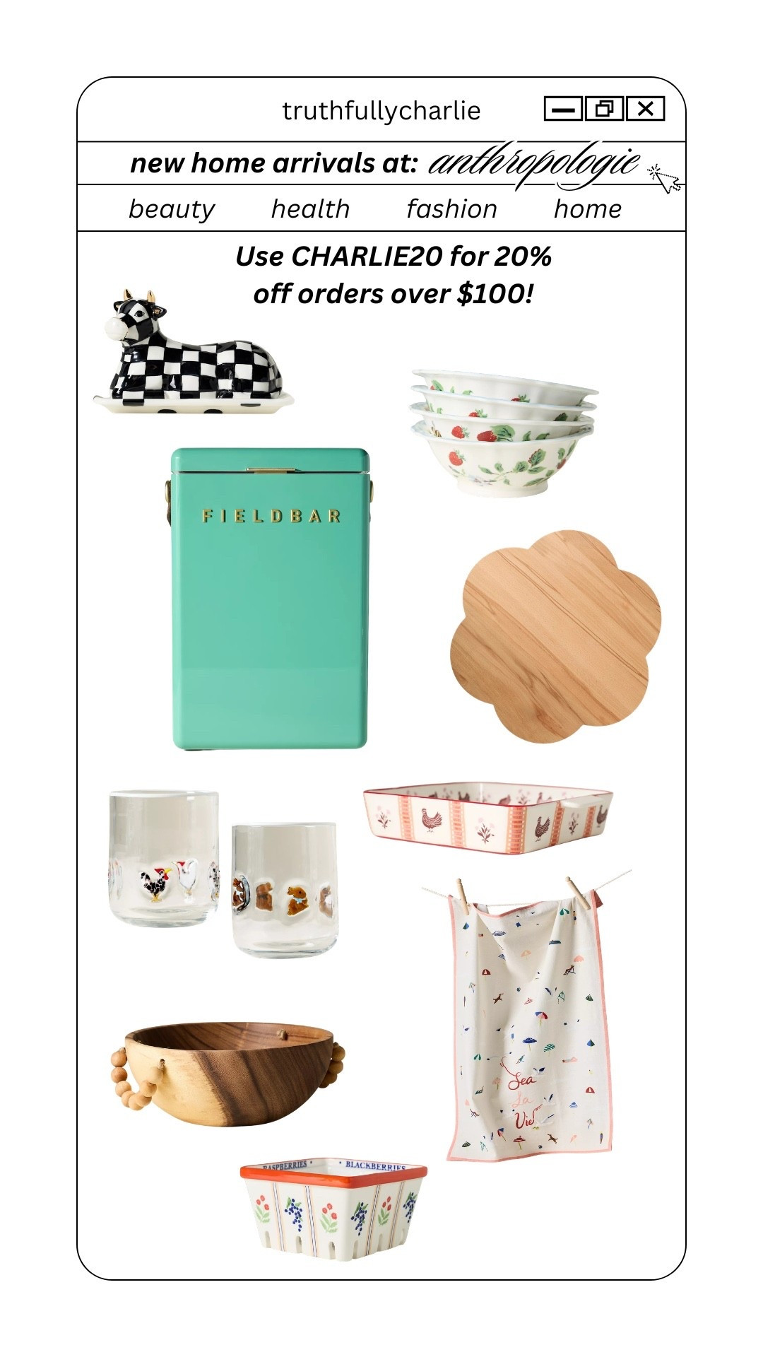 Reward yourself for spring cleaning 😉 use code CHARLIE20 for 20% off orders over $100! 

#LTKSeasonal #LTKHome #LTKspring