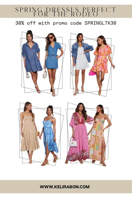 Spring dresses perfect for the rodeo 👢👢

Denim dress, mini dress, midi dress, maxi dress, floral dress 

#LTKfindsunder50 #LTKsalealert #LTKfindsunder100