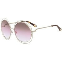 Chlo CE114SD Carlina Gold Brown Rose Sunglasses For Women | unineed